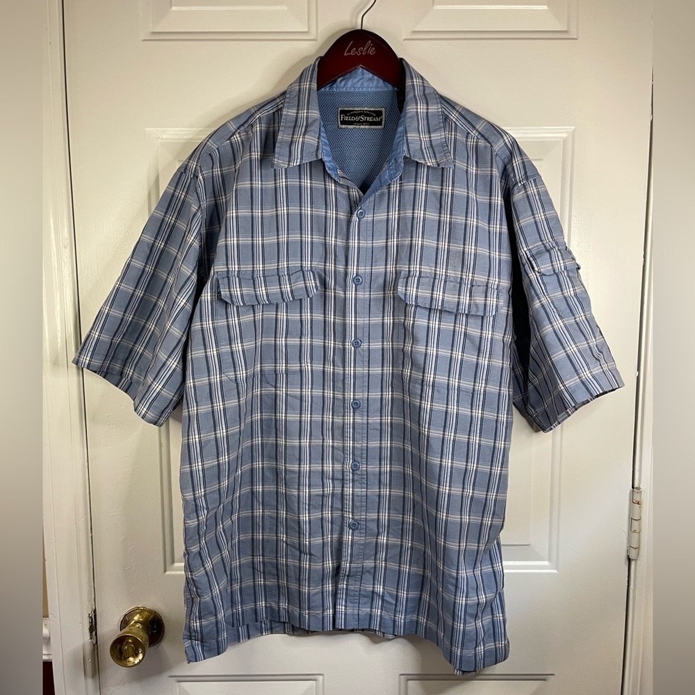 Field and stream short sleeve button down casual shirt.